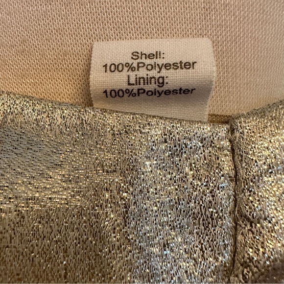 Nwt Collective The Label From ASOS Gold Petite Sleeveless Mini Dress Size 6P - Picture 8 of 8